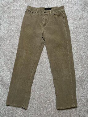 Calvin Klein Jeans Men’s Corduroy Jeans Brown Tan Straight Leg Pants Sz 34